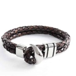Anker Herrenarmband Lederarmband Maennerarmband