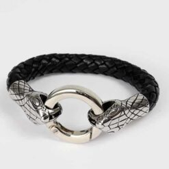 Geflochten Bolaband Schlange Lederarmband