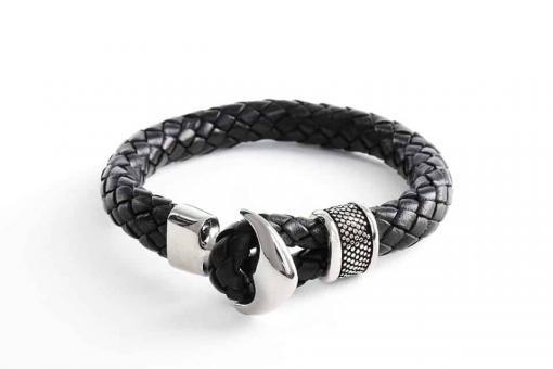 Lederarmband Anker Verschluß Herrenarmband