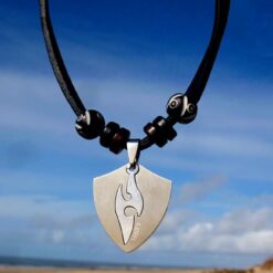 Surferkette Tribal Hei-Matau Lederkette