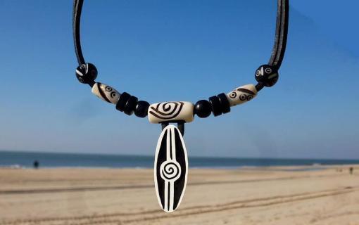Surferkette Lederhalskette Collar Surfista
