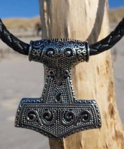 Lederkette Thors-hammer Mjölnir Halskette