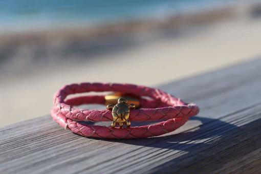 Freundschaftsarmband Julia Leder Wickelarmband