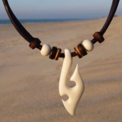 Lederkette Hei-Matau Maori Kette