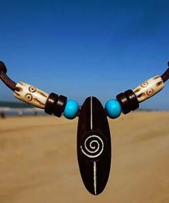 Surferkette Lima Halskette Lederkette