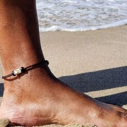 Maori Fusskette Lederfusskette Fussband - Leder Fußkette für Damen und Herren
