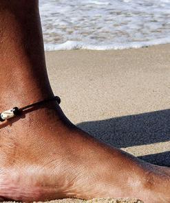 Maori Fußkette Lederfußkette Fußband1
