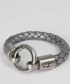 Boloband Ringkarabiner Damenarmband Männerarmband