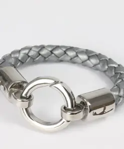 Handgemachtes Boloband Unisex Lederarmband Sylt mit Edelstahl Ringverschluss für Damen und Herren.
