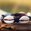 Lederarmband aus Muschel Ideal für Damen und Herren , ideal für Strand und Meer .