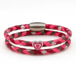 Freundschaftsarmband Herz Wickelarmband Surferarmband für Damen und Surferinnen .