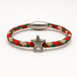 Freundschaftsarmband Seestern Geflochtenes Lederarmband für Kinder und Damen. für Strand zu Tragen.