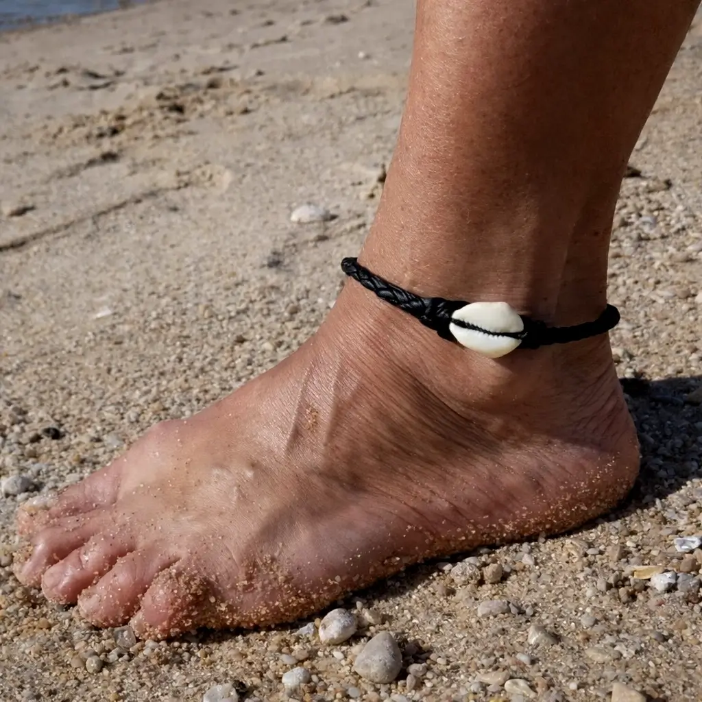 Leder Fußkette Herren Surfer Schmuck Strand Stil