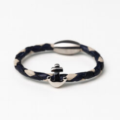 Geflochten Freundschaftsarmband Anker Lederarmband für Damen und Herren