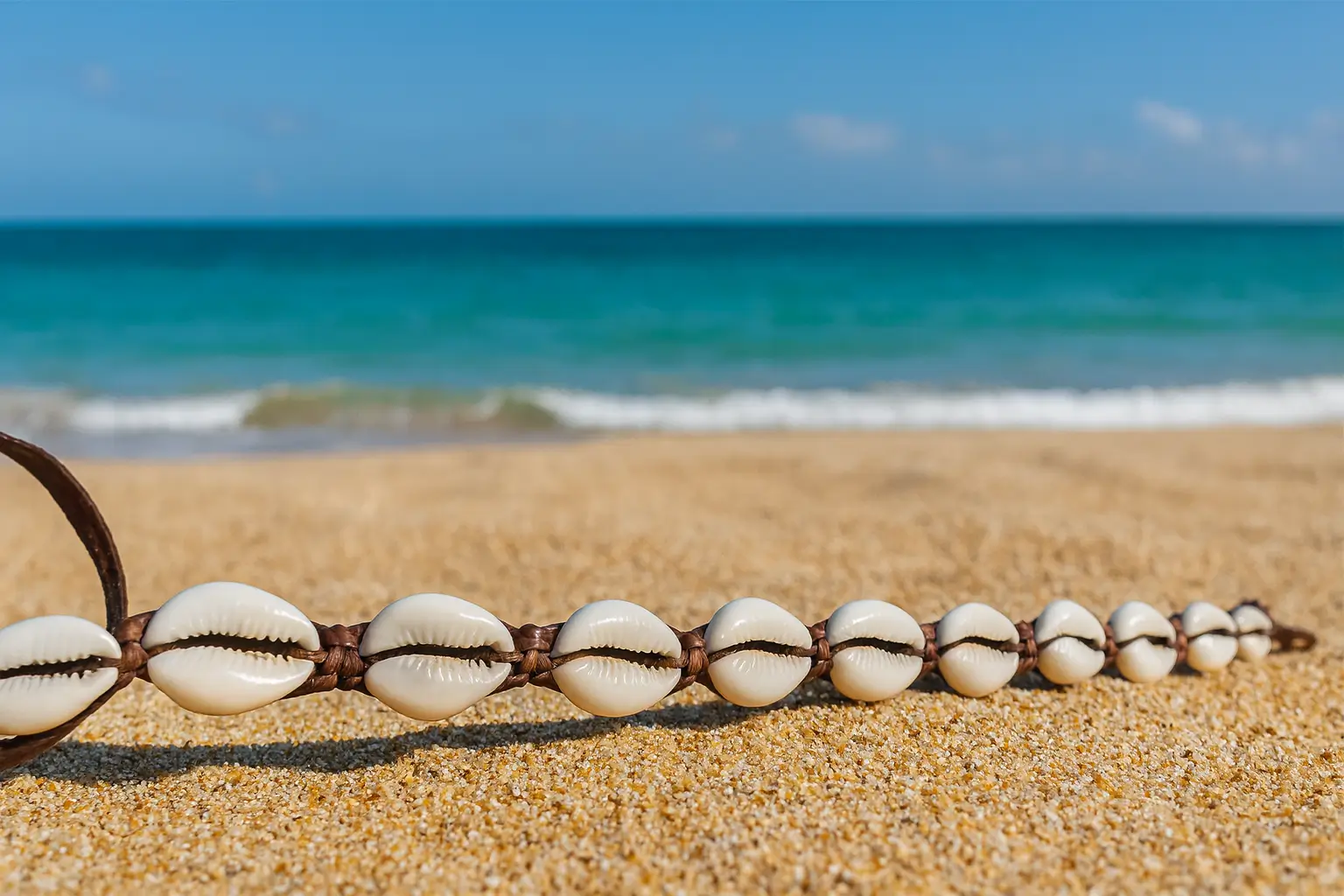 Geflochtenes Halskette Surfer Muschelkette