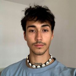 Geflochtenes Halskette Surfer Muschelkette für Männer Muschel mit Leder - ideal für Dich