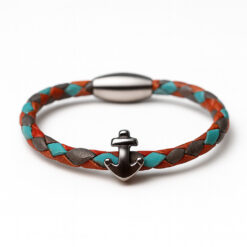 Geflochtenes Surfer Lederarmband Keitum - für Damen und Surferinnen . Perfekt für Strand oder in der Stadt zu Tragen.