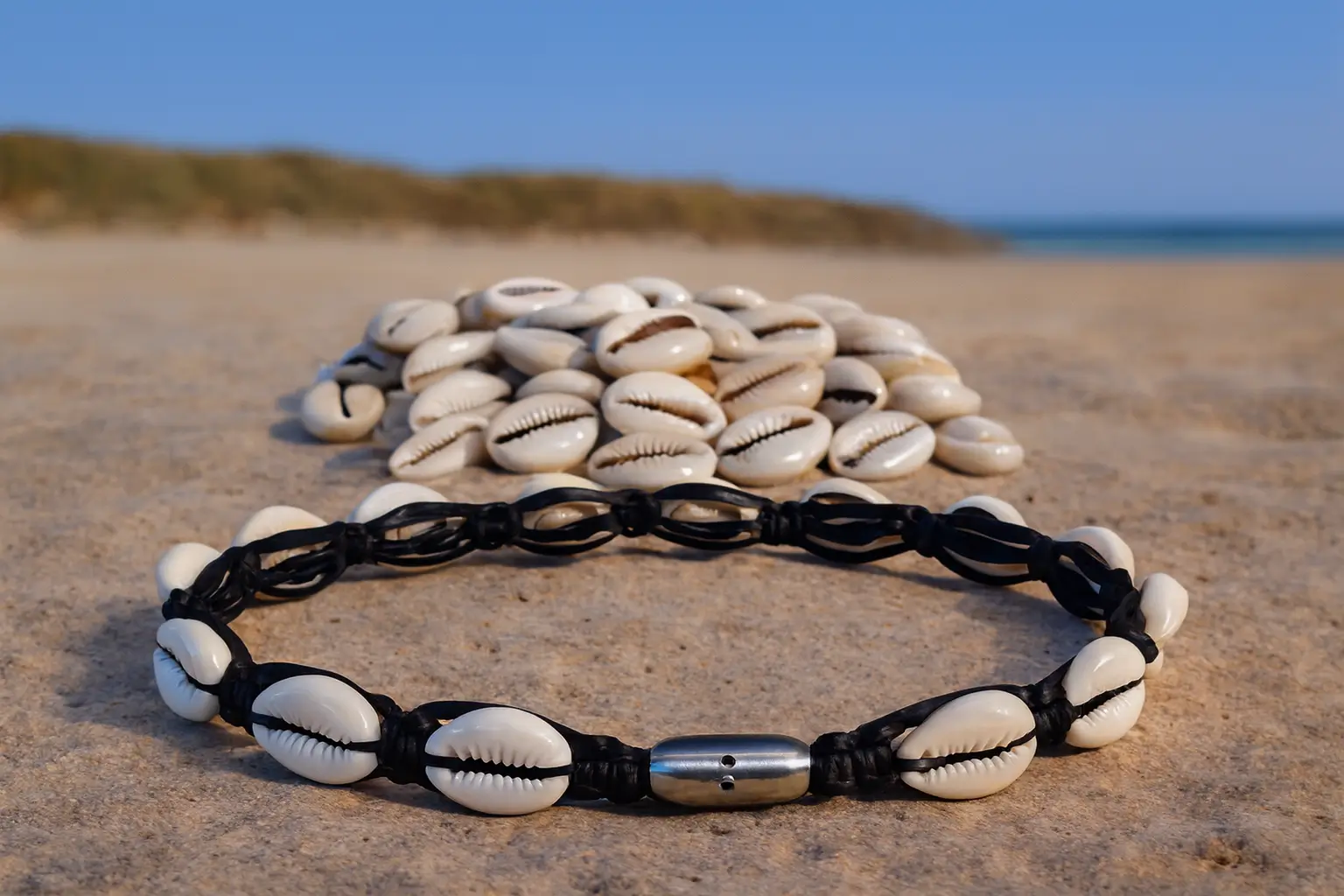 Geflochtenes Halskette Surfer Muschelkette