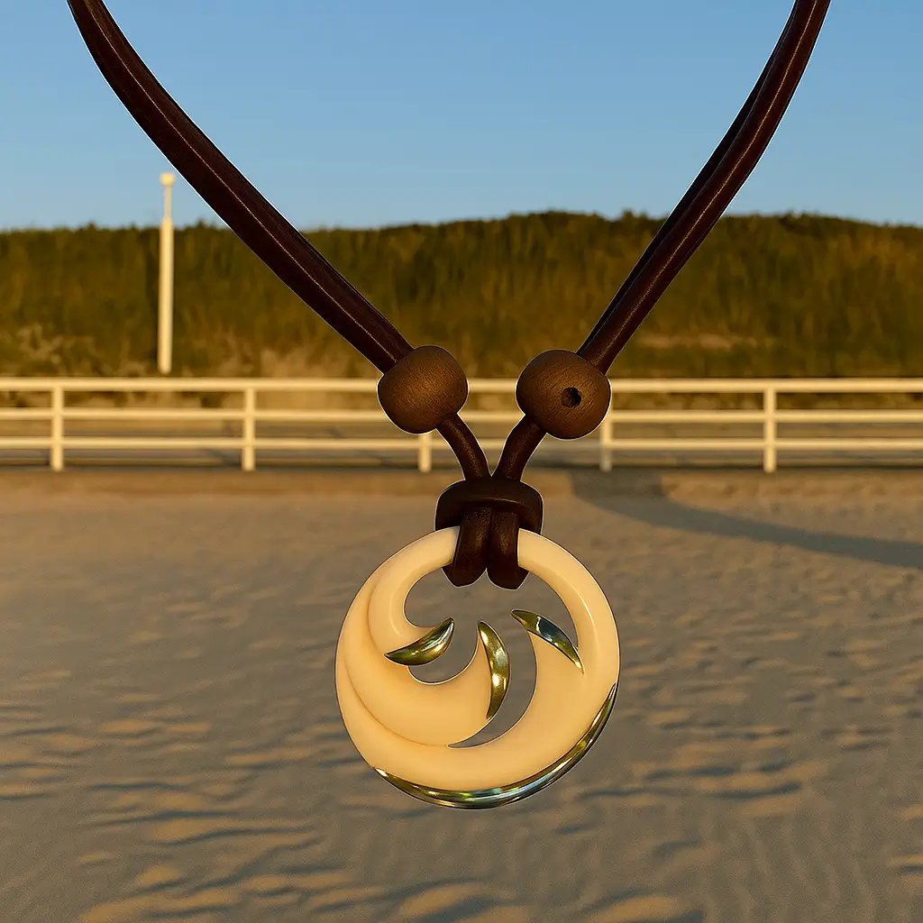 Koru Farnblatt Lederkette Halskette -Hoffnung und Wachstum . ideal für Damen . Anhänger aus Neuseeland.