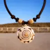 Handgemachte Muschelkette Damen Halskette Lederkette.