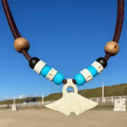 Ozean Rochen Kinder Kette aus natürlichen Materialien. Perfekt für Strand. Unisex Schmuck für Kinder, die das Meer lieben.