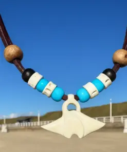 Ozean Rochen Kinder Kette aus natürlichen Materialien. Perfekt für Strand. Unisex Schmuck für Kinder, die das Meer lieben.