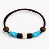 Surfer Armband aus Leder für Damen Herren , Sylt Leder Armband Ideals für Strand oder Stadt zu Tragen , 100 % Wasserfest!