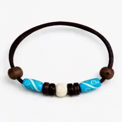 Surfer Armband aus Leder für Damen Herren , Sylt Leder Armband Ideals für Strand oder Stadt zu Tragen , 100 % Wasserfest!