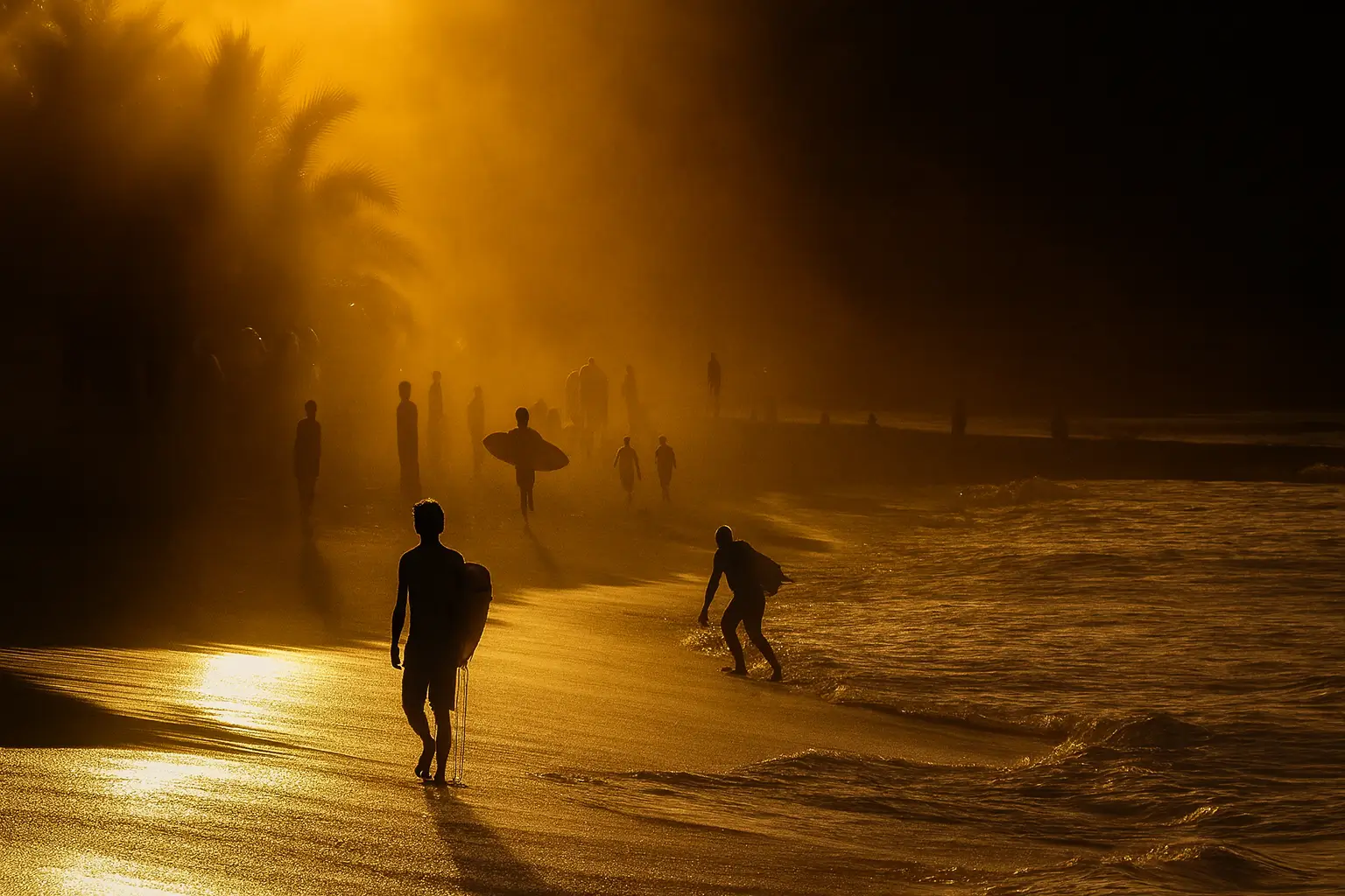 Surfer Halskette aus Leder ideal für Damen und Herren.