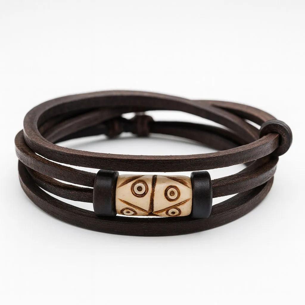 Surferarmband Damen Leder Muscheln Kokosperlen handgemacht wasserfest