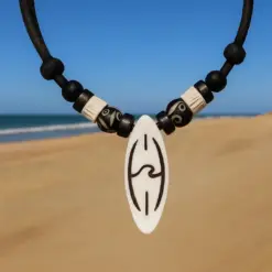 Surferhalskette Mentawais Wellenkette Maennerkette für Damen und Herren