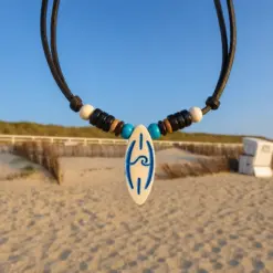 Surferkette Halskette Surfboard Necklace für Damen und Herren.