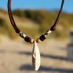 Surferkette Halskette Surfbrett mit Eidechse - Ideal für Damen , Herren und Kinder , Surfer Schmuck für Strand Meer und Stadt